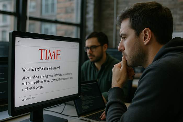 Perplexity ได้บล็อกโฆษณาของ Time ที่แสดงให้เอเยนต์ AI ดู โดยเรียกโฆษณาเหล่านั้นว่า ‘หลอกลวง’